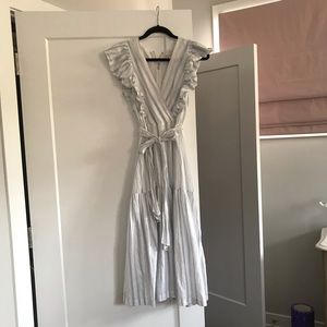 Rebecca Taylor Tie-Waist Midi Dress